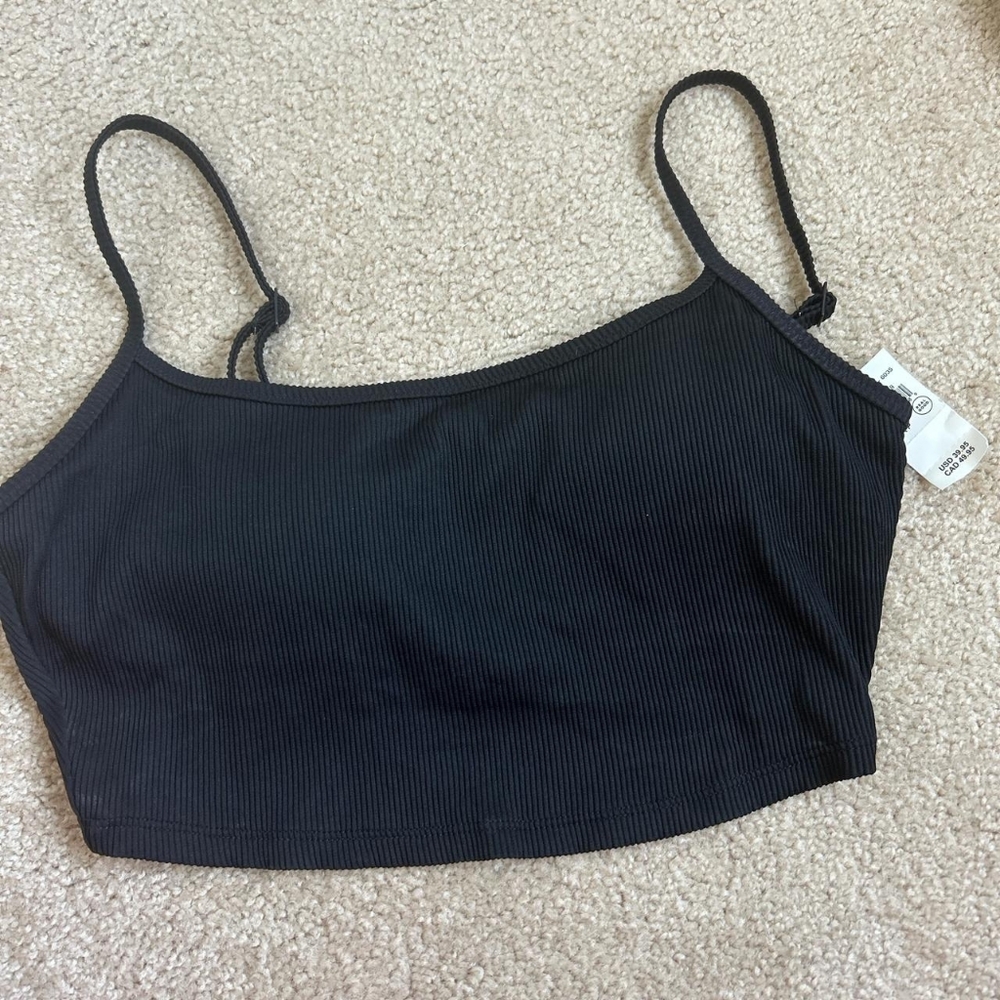 Aerie Black Crop Top